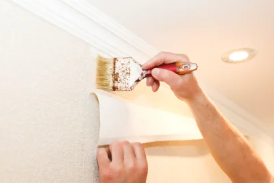 Pose de papier peint à Crampagna — revêtements muraux et toiles de verre